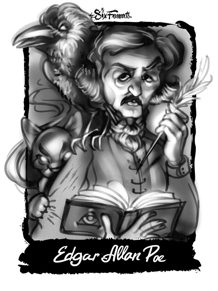 #sixfanarts
And my soul from out that shadow that lies floating on the floor
Shall be lifted – nevermore! | Author: MGimg