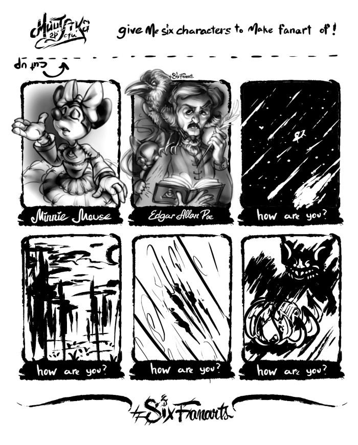 #sixfanarts
And my soul from out that shadow that lies floating on the floor
Shall be lifted – nevermore! | Author: MGimg