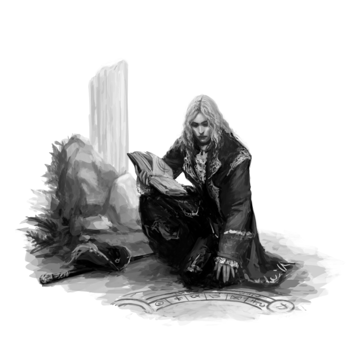 Портрет моего текущего дндэшного персонажа, Альберихта )
#Werlioka #digital_art #DnD #RPG #character #portrait | Author: Werlioka