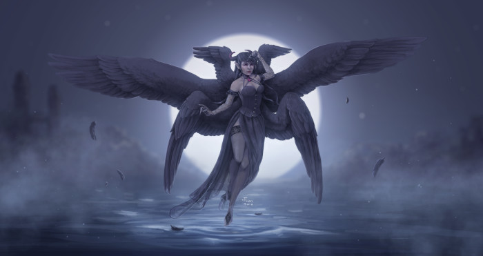 Вот такой арт достался победителю лотереи в вк)
#seraphim #серафим #night #ночь #black_wings #черные_крылья | Author: Маленький ПсЫх