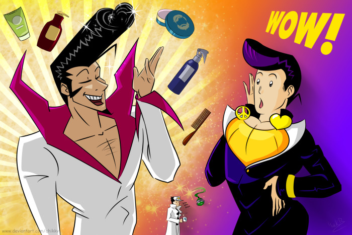 Не могла отделаться от данной мысли, при просмотре серий с Джоске :)
#JJBA #JOJO #ShamanKing #Jousuke #Rio #Umemiya_Ryunosuke #Jotaro #Tokagerou | Author: ChiKKV