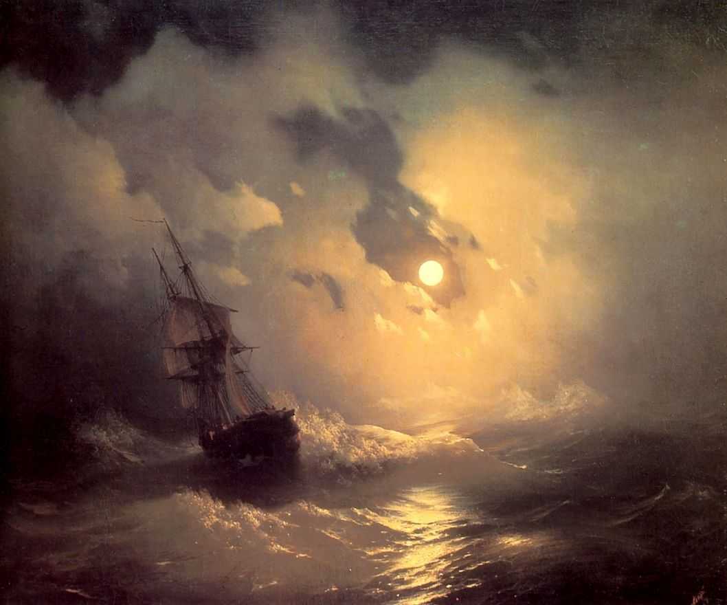 Буря на море ночью — Айвазовский Иван Константинович 