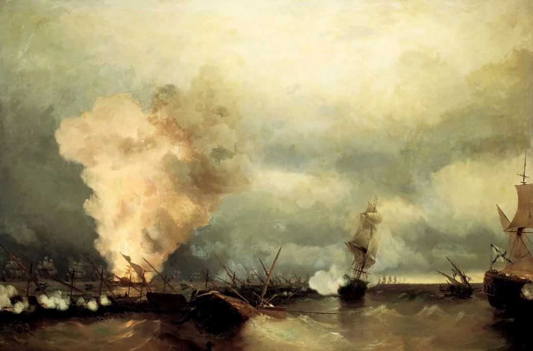 Морское сражение при Выборге 29 июня 1790 года — Айвазовский Иван Константинович 