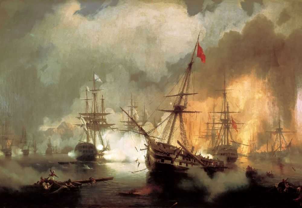 Морское сражение при Наварине (2 октября 1827) — Айвазовский Иван Константинович 