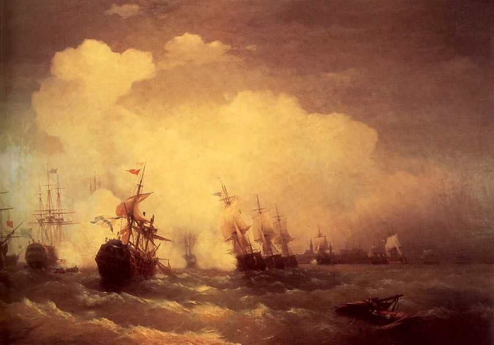 Морское сражение при Ревеле (9 мая 1790). — Айвазовский Иван Константинович 