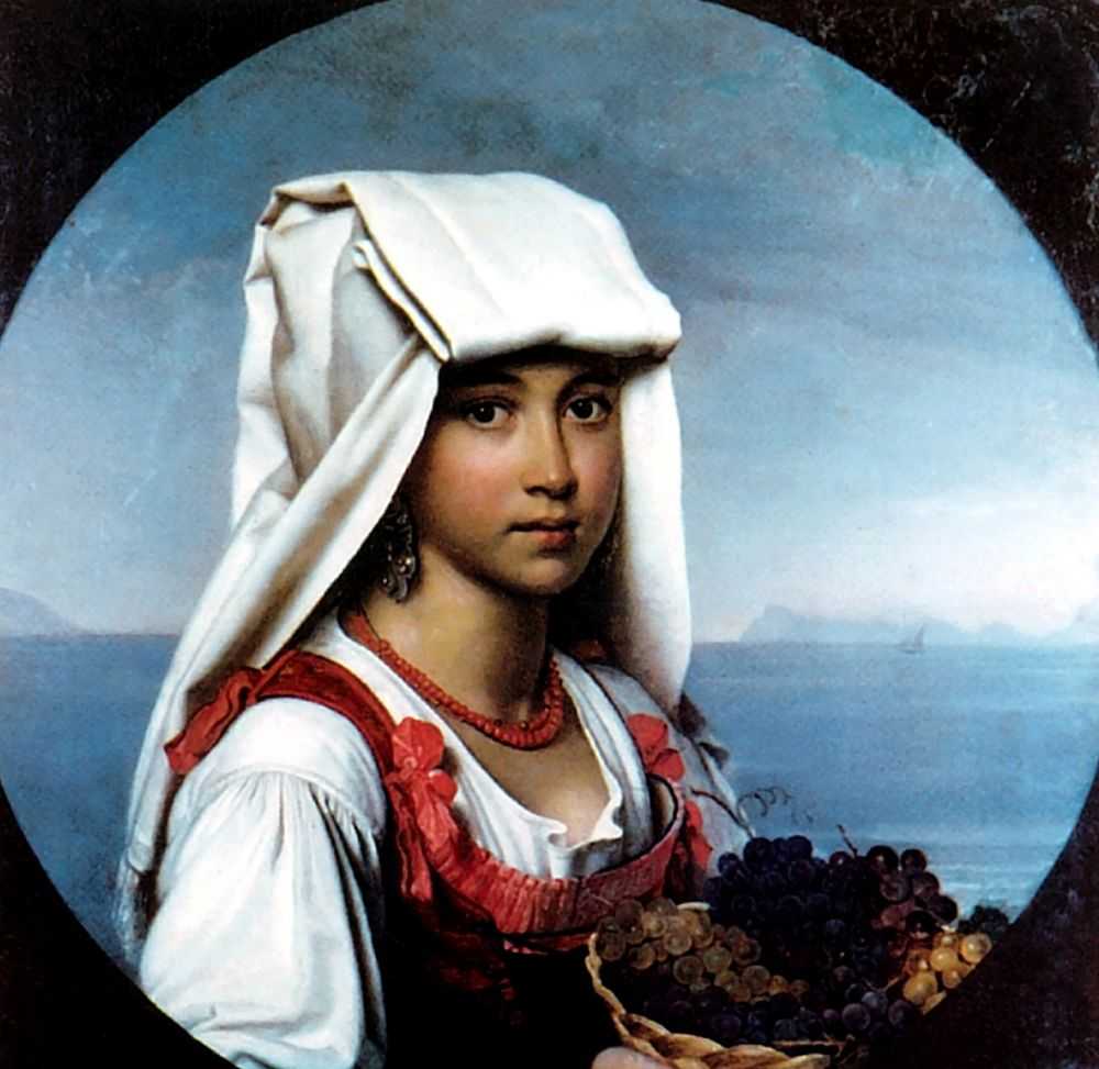 Неаполитанская девочка с плодами — Кипренский Орест Адамович 