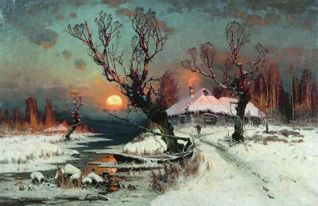 Закат солнца зимой — Клевер Юлий Юльевич 