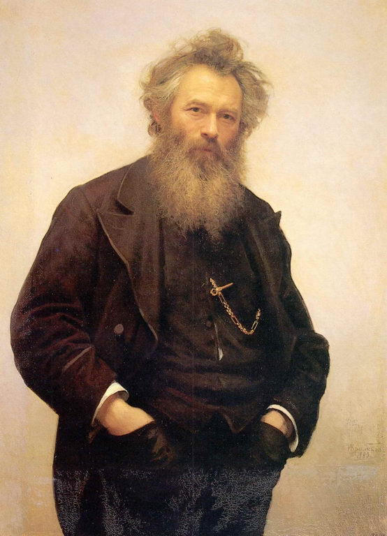 Портрет художника И.И.Шишкина — Крамской Иван Николаевич 