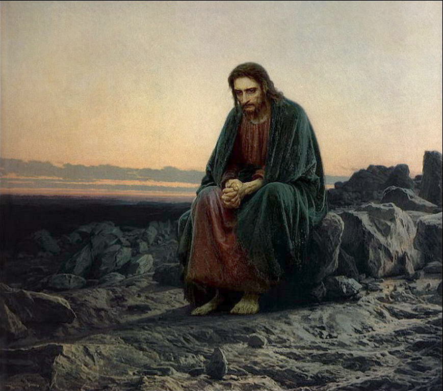 Христос в пустыне — Крамской Иван Николаевич 