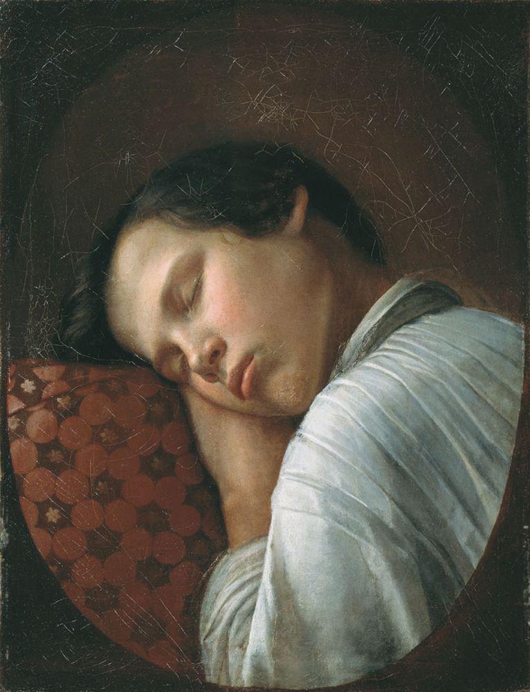 Спящий мальчик (портрет Тыранова). — Крылов Никифор Степанович 