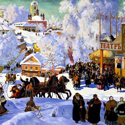 Зима — Кустодиев Борис Михайлович 