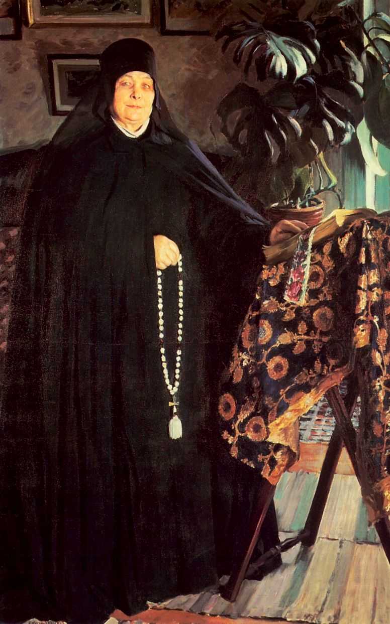 Монахиня 1 — Кустодиев Борис Михайлович 