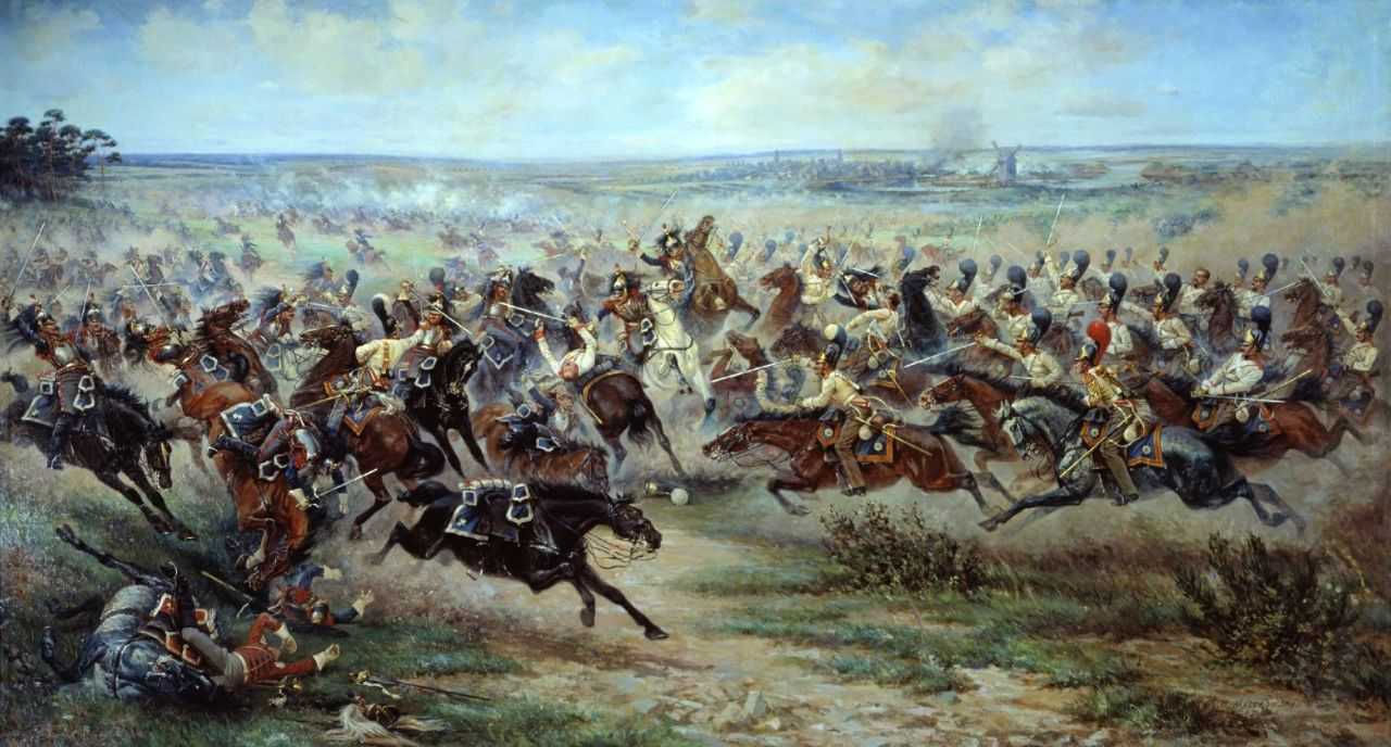 Атака лейб-гвардии Конного полка на французских кирасир в сражении под Фридландом 2 июня 1807 года — Мазуровский Виктор Викентьевич 