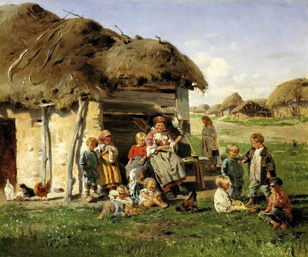Крестьянские дети — Маковский Владимир Егорович 