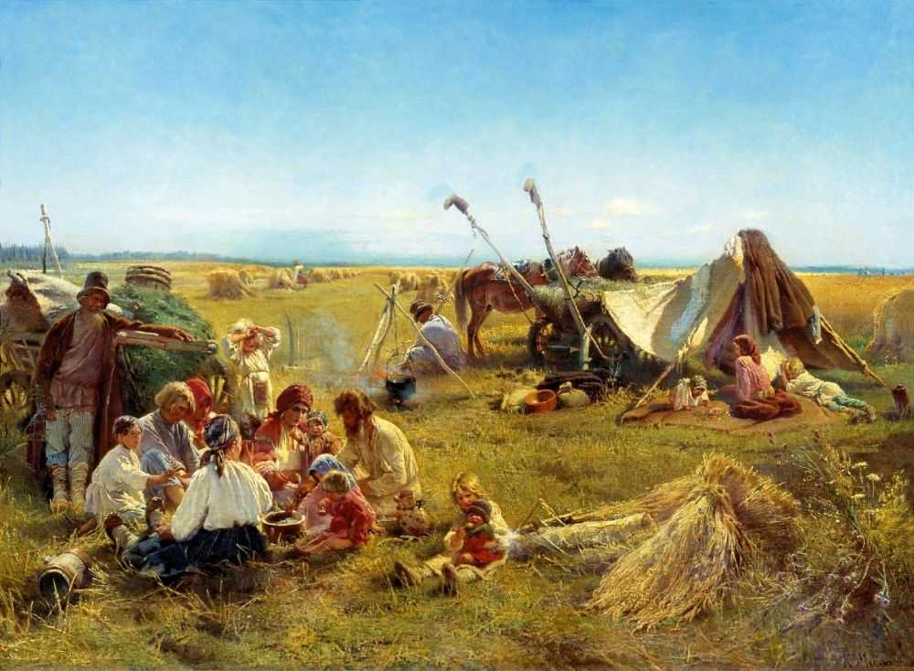 Крестьянский обед в поле2 — Маковский Константин Егорович 