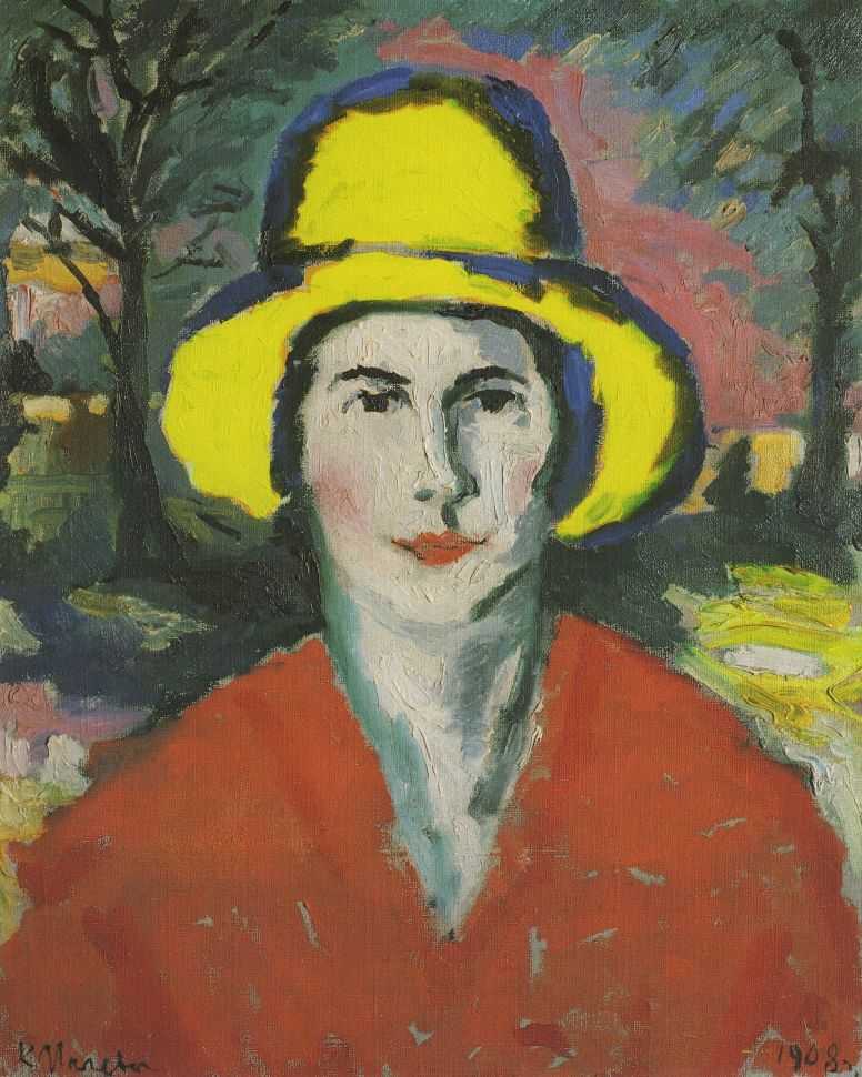 Женщина в желтой шляпке — Малевич Казимир Северинович 