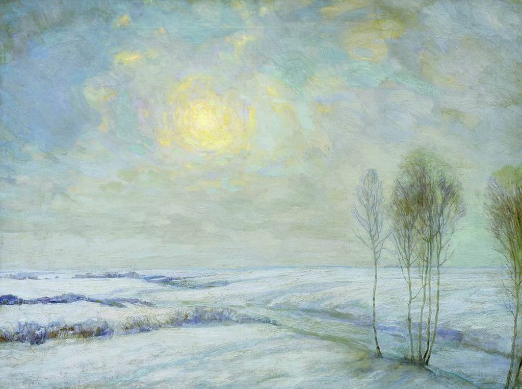 Зимний пейзаж — Бакшеев Василий Николаевич 