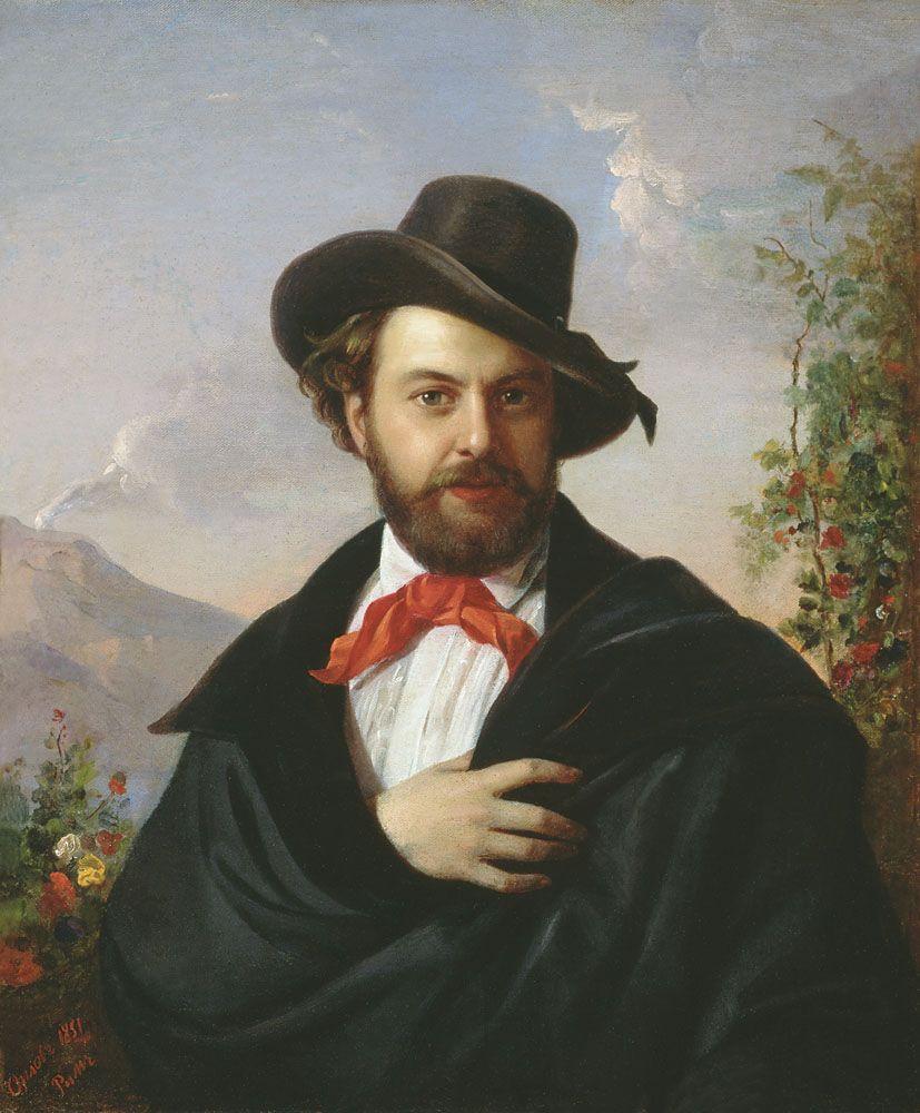 Автопортрет. 1851 — Орлов Пимен Никитич 