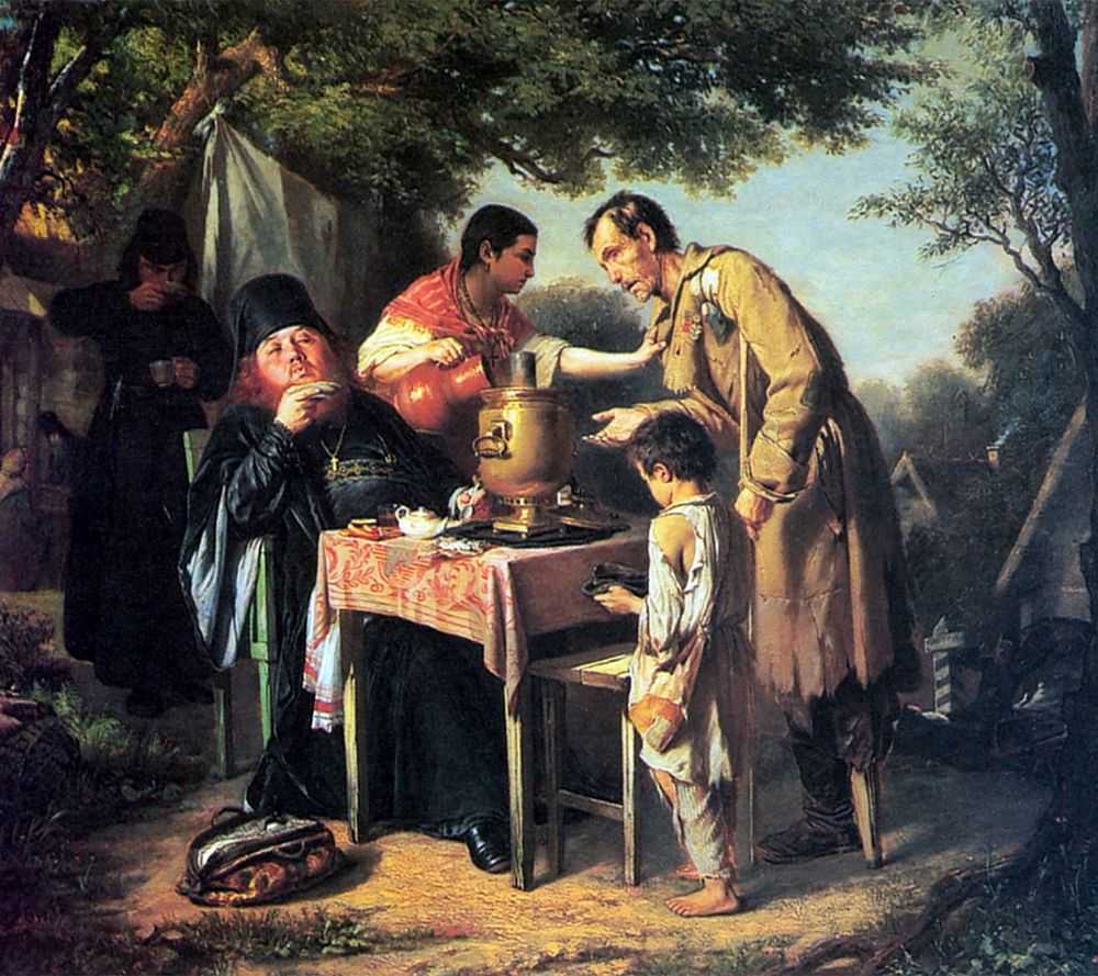 Чаепитие в Мытищах, близ Москвы — Перов Василий Григорьевич 