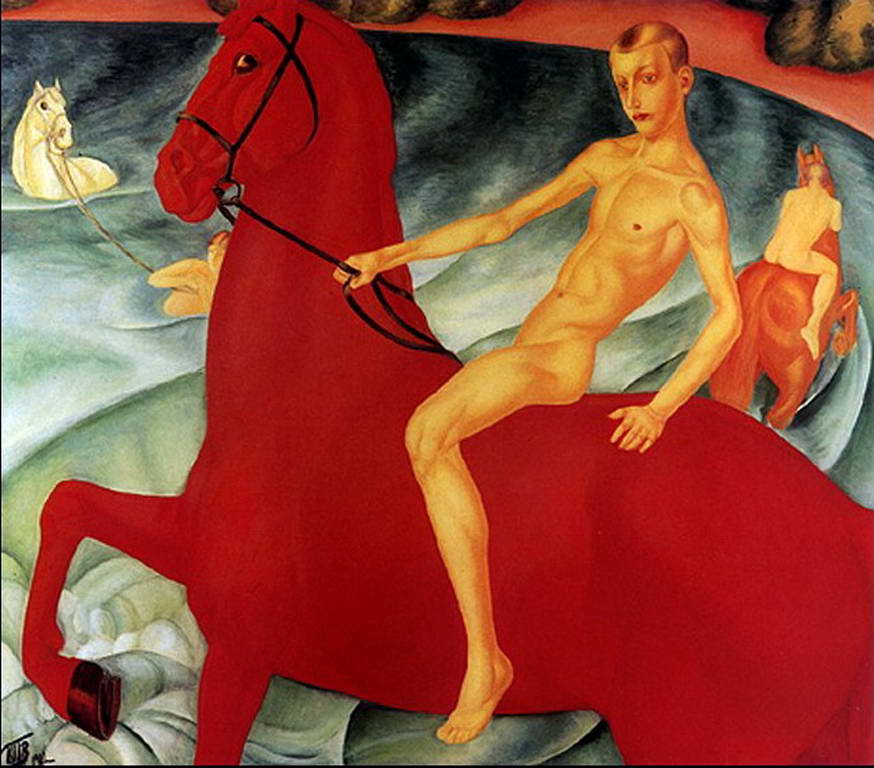 Купание красного коня — Петров-Водкин Кузьма Сергеевич 
