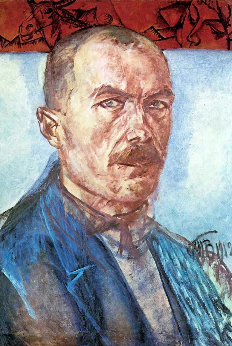 Автопортрет. 1912 — Петров-Водкин Кузьма Сергеевич 