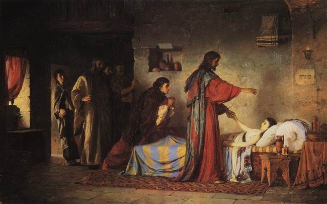 Воскрешение дочери Иаира — Поленов Василий Дмитриевич 