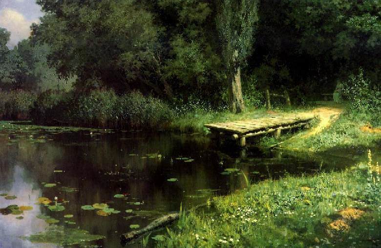 Заросший пруд — Поленов Василий Дмитриевич 