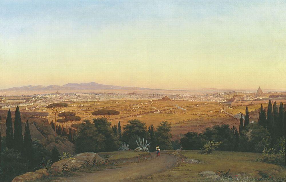 Вид Рима с горы Марио — Раев Василий Егорович 