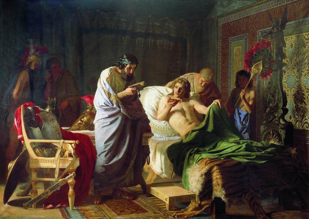 Доверие Александра Македонского к врачу Филиппу — Семирадский Генрих Ипполитович 