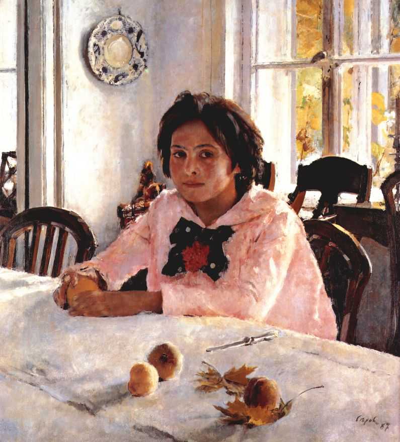 Девочка с персиками — Серов Валентин Александрович 