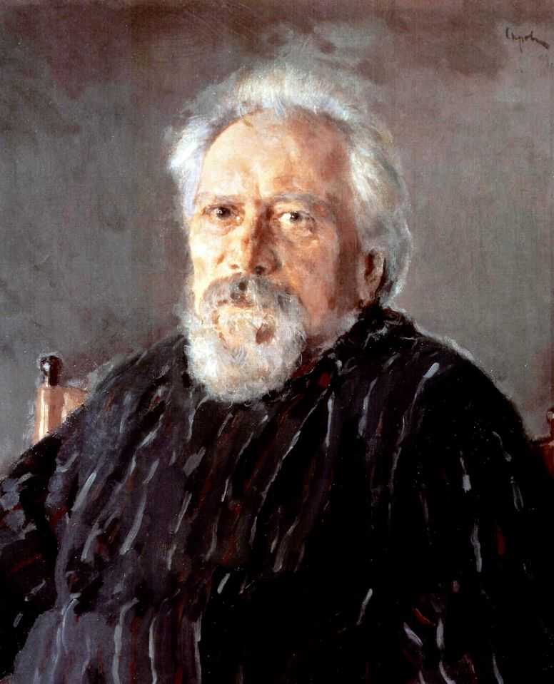 Портрет писателя Н.С.Лескова — Серов Валентин Александрович 