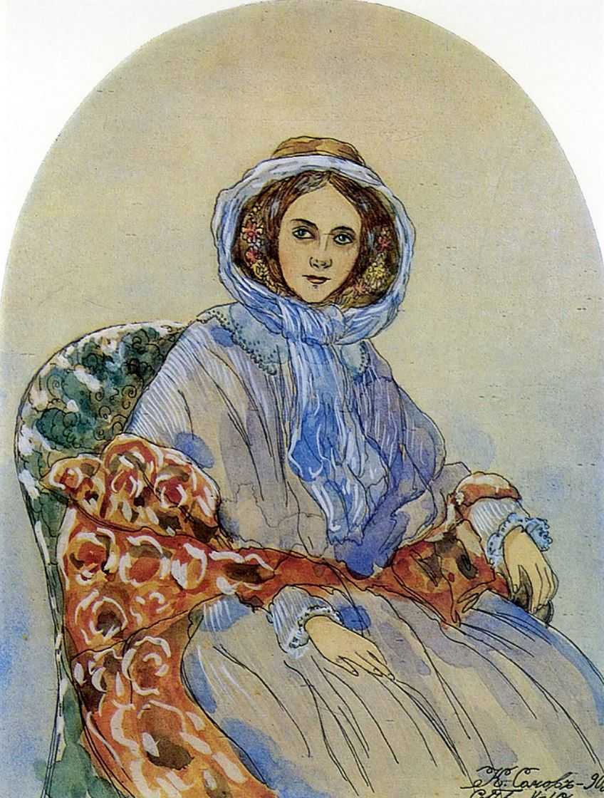 Портрет дамы — Сомов Константин Андреевич 