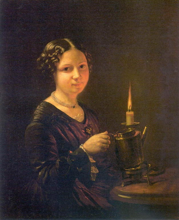 Девушка со свечой — Тропинин Василий Андреевич 