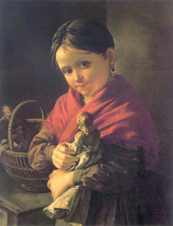 Девочка с куклой — Тропинин Василий Андреевич 