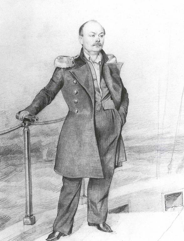 Портрет С.Д.Шишмарева на борту корабля — Федотов Павел Андреевич 