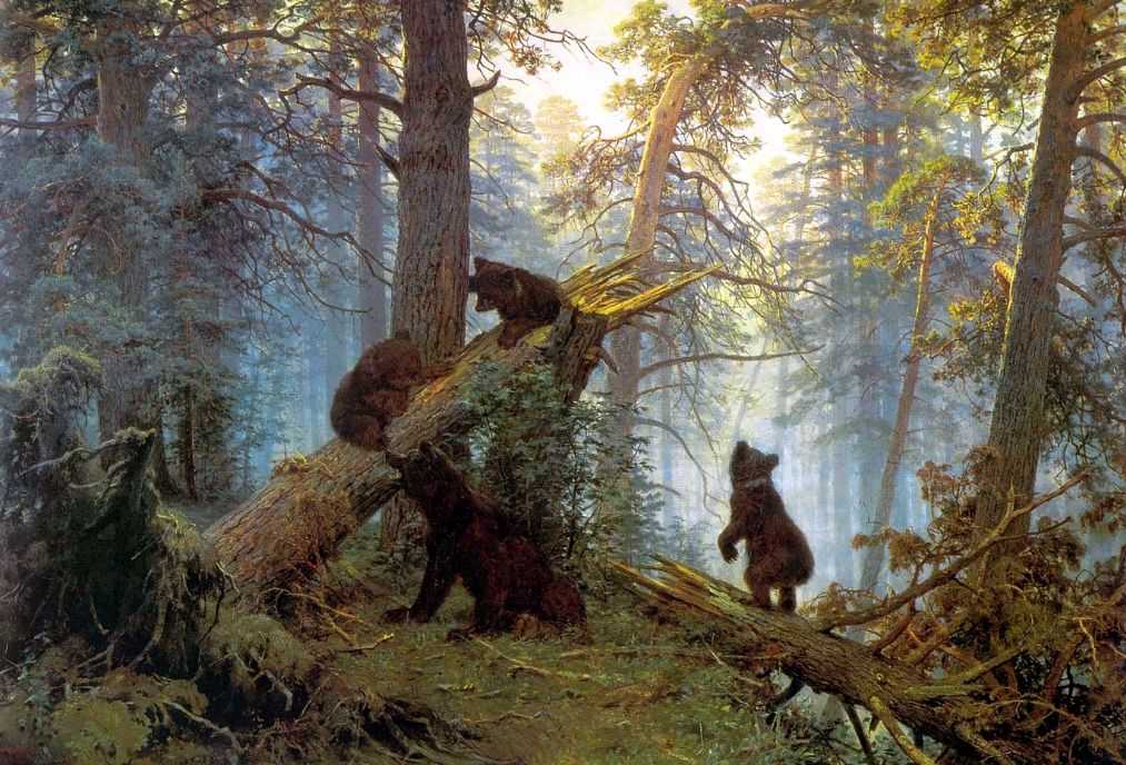 Утро в сосновом лесу — Шишкин Иван Иванович 