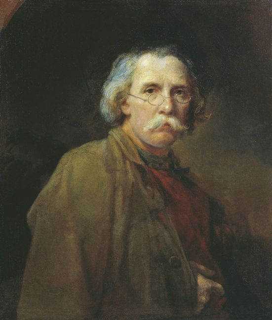 Автопортрет. 1871 — Алексеев (Сыромянский) Николай Михайлович 