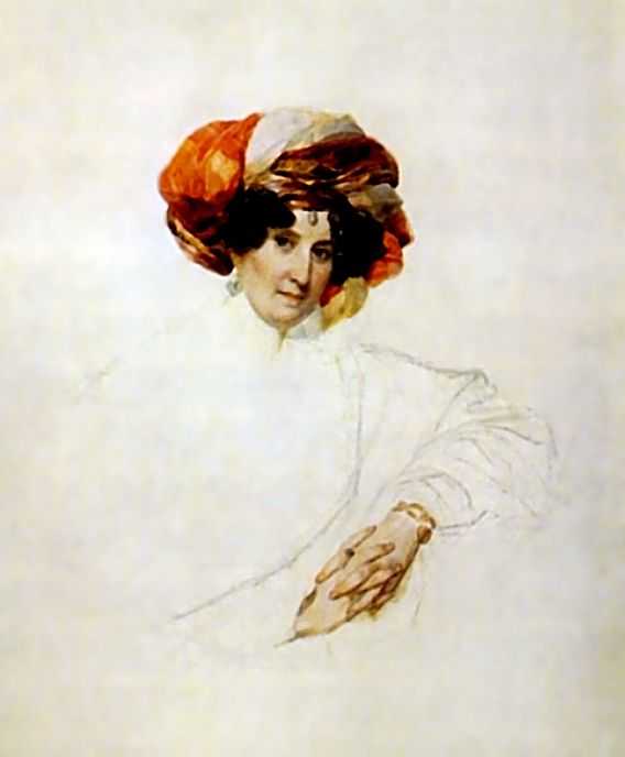Портрет неизвестной в тюрбане (графиня Мария Разумовская). — Брюллов Карл Павлович 