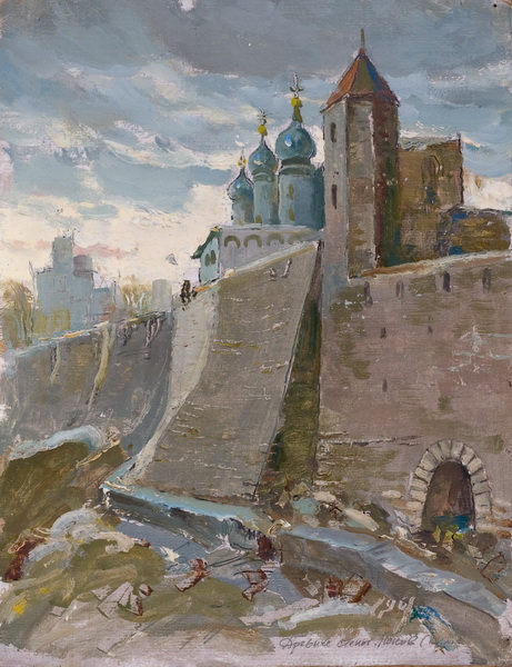 Древние стены кремля г.Псков — Будкеев Михаил Яковлевич 