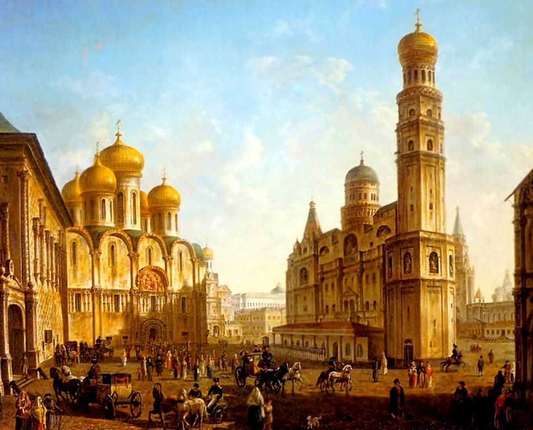 Соборная площадь в Московском Кремле — Алексеев Федор Яковлевич 