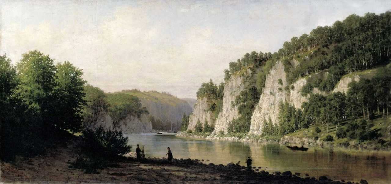 Камень «Писанный» на реке Чусовой — Верещагин Петр Петрович 