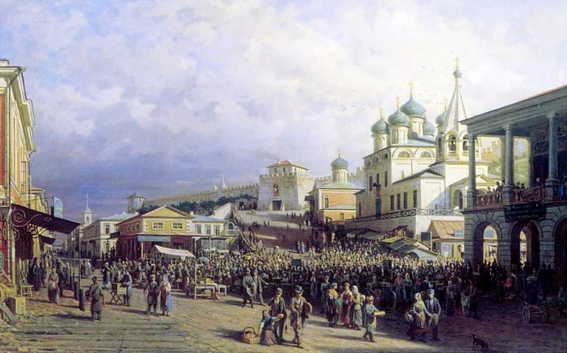 Рынок в Нижнем Новгороде — Верещагин Петр Петрович 