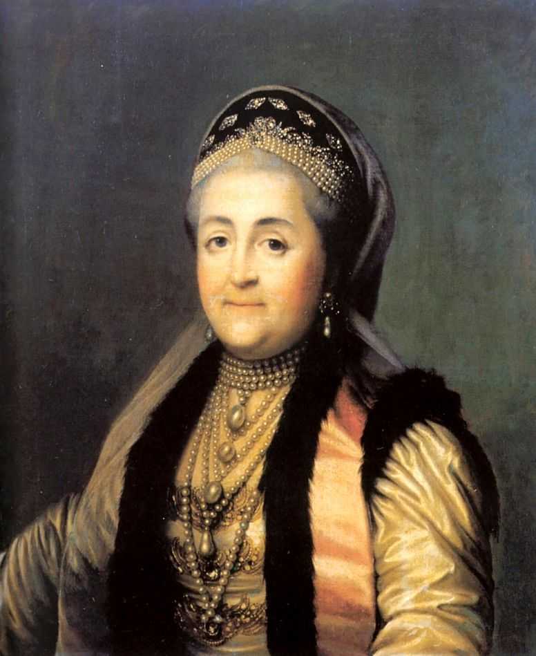 Портрет Екатерины II в шугае и кокошнике — Вигилиус Эриксен 
