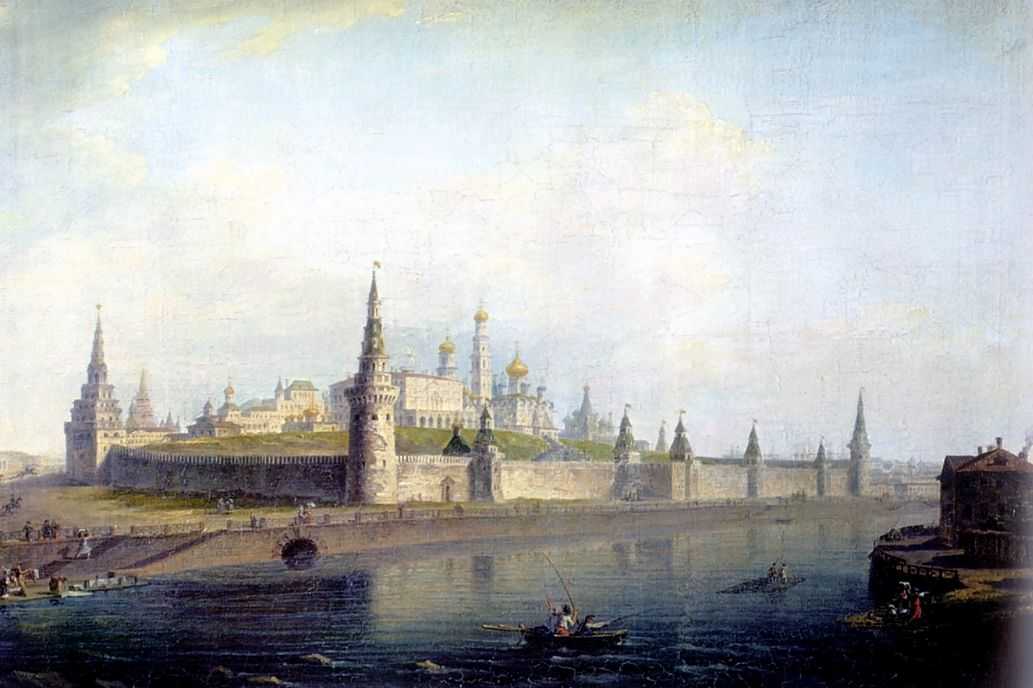 Вид московского Кремля (со стороны Каменного моста) — Воробьев Максим Никифорович 
