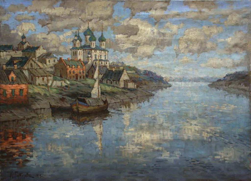 Вид с реки на старый город — Горбатов Константин Иванович 